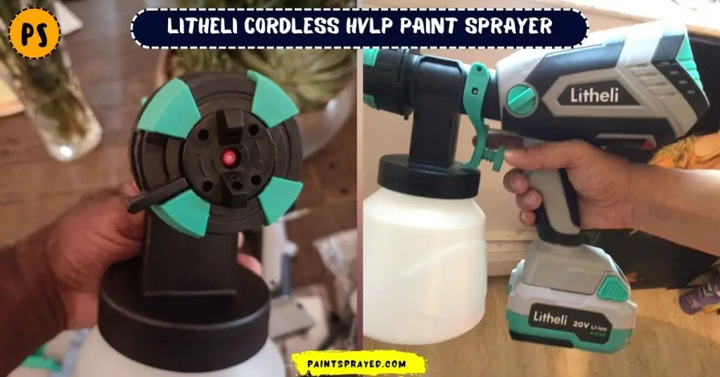 Litheli cordless sprayer nozzle and side pictures