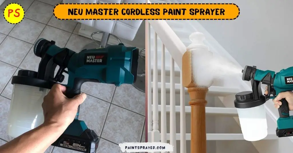 painting with NEU MASTER cordless sprayer
