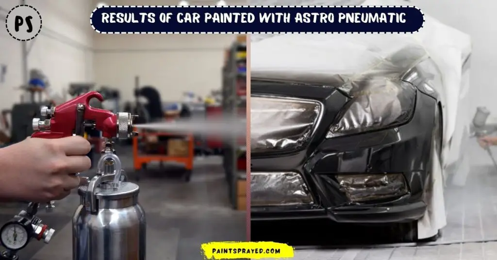 car painting with Astro Pneumatic paint sprayer