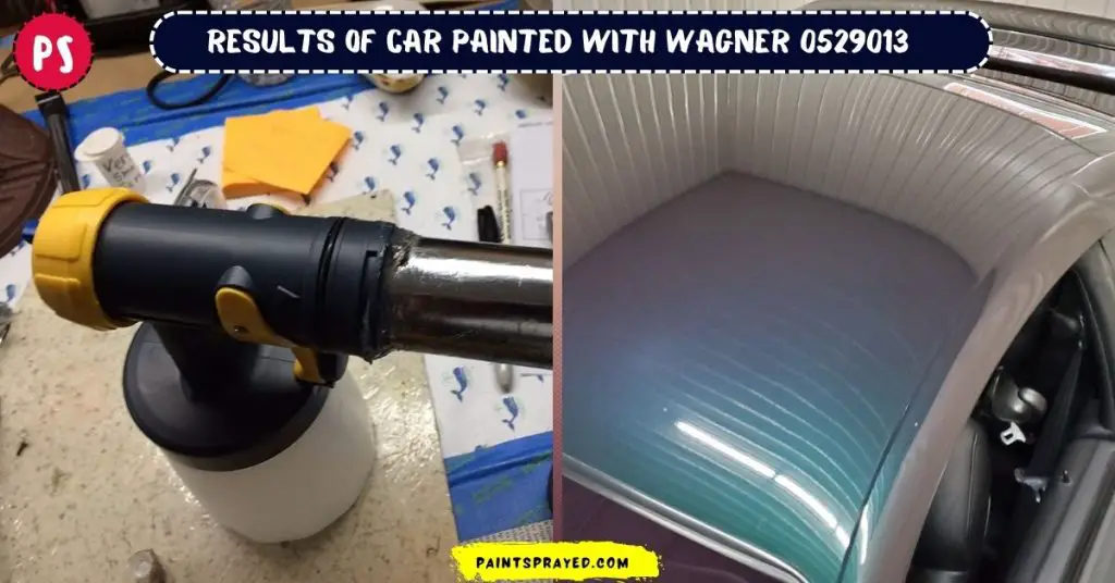 results of car roof painted with Wagner 0529013 