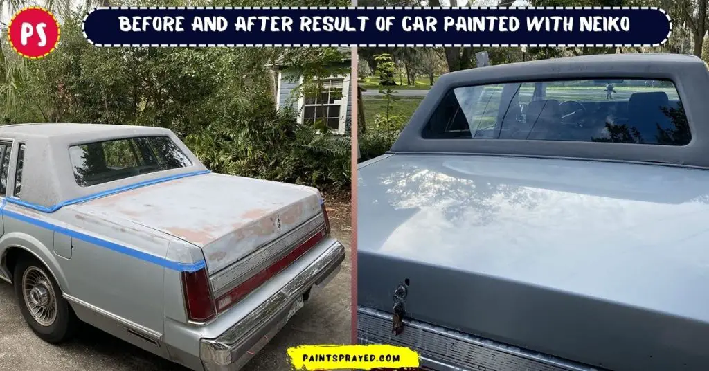 before and after result of NEIKO 31215A spray gun