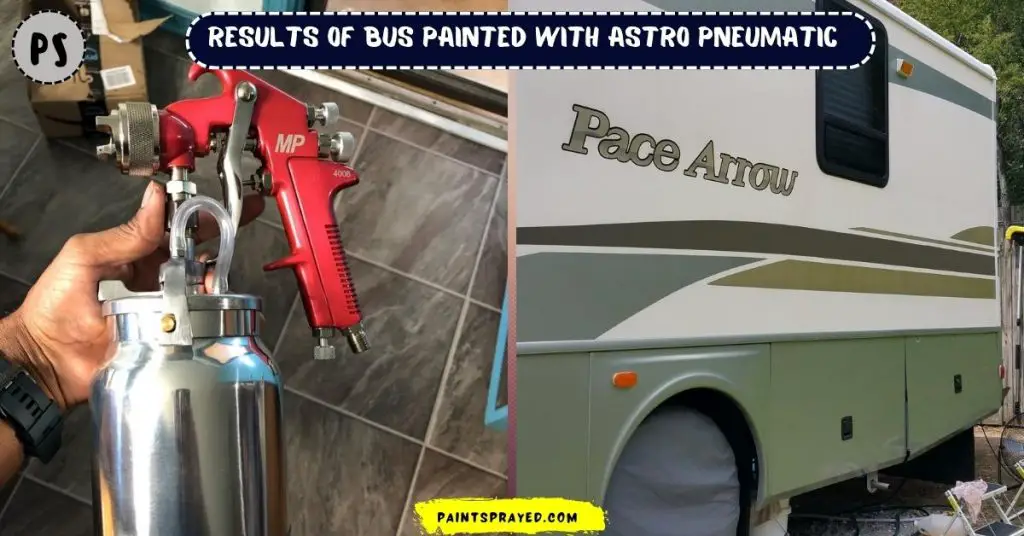 bus painted with Astro Pneumatic paint sprayer