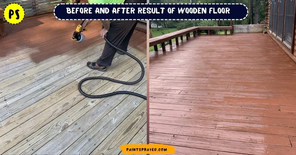 before and after of wooden floor