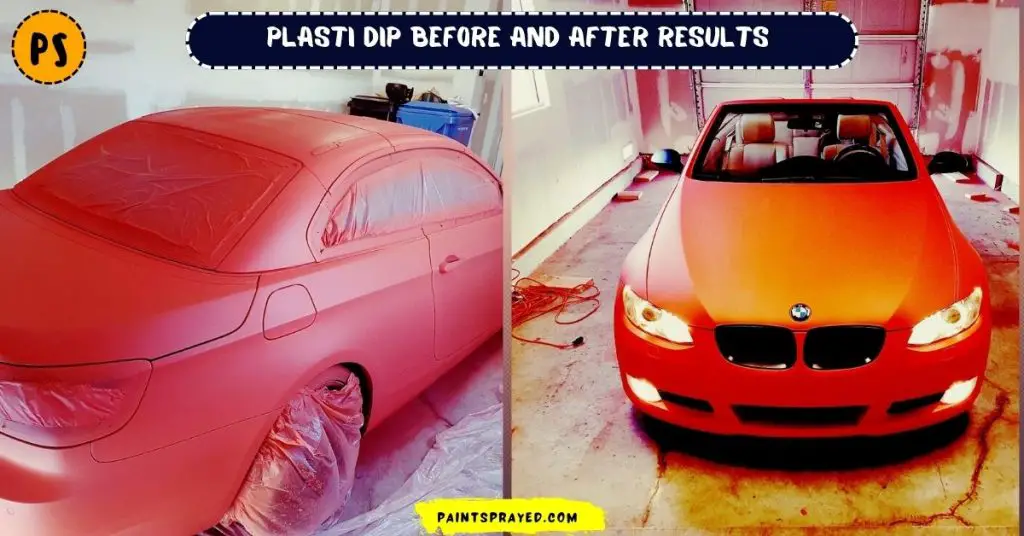 Plasti Dip work before and after result with Wagner 0518050 