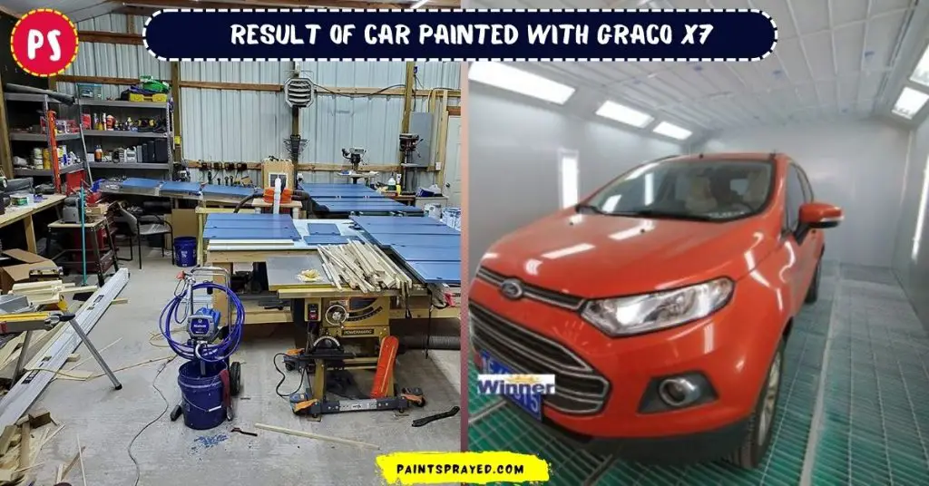 result of car painted with Graco Magnum X7