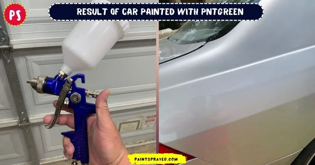 result of car painted with PNTGREEN