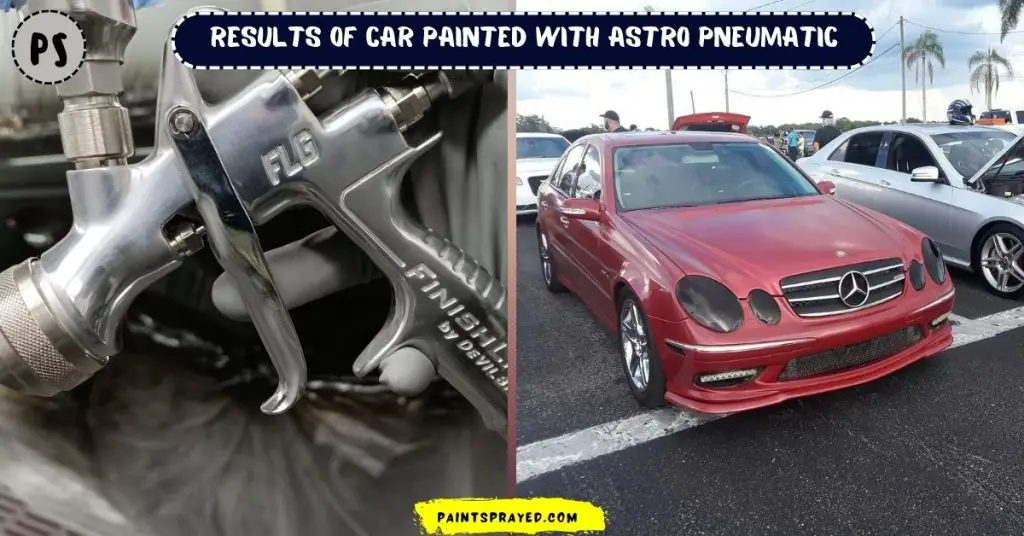 results of painted car with Astro Pneumatic paint sprayer