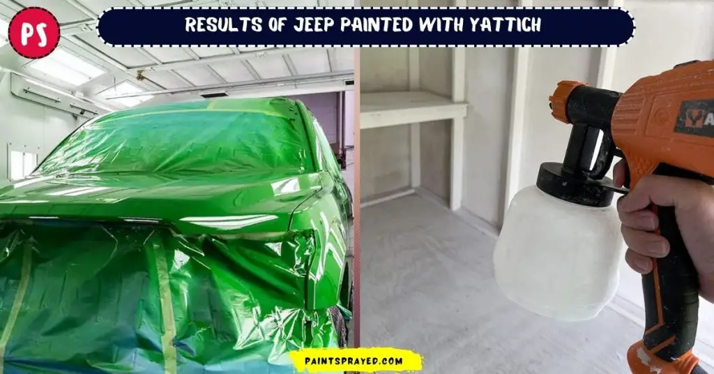 jeep painted with YATTICH paint sprayer
