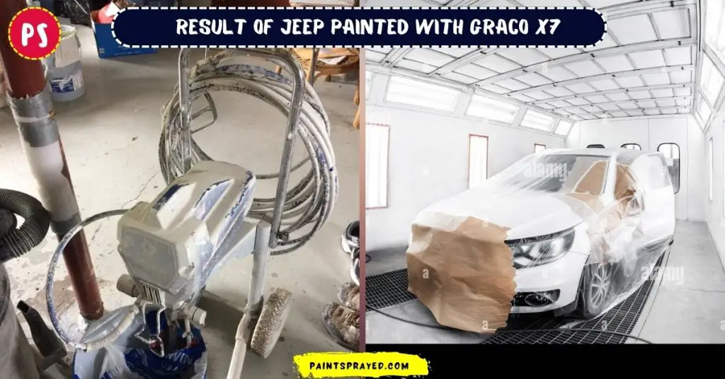 results of jeep painted with Graco Magnum X7