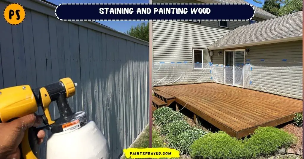 painting and staining wooden surfaces with Wagner 0518050