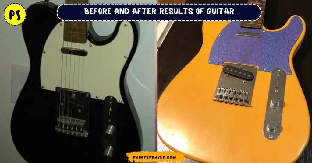 before and after result of guitar