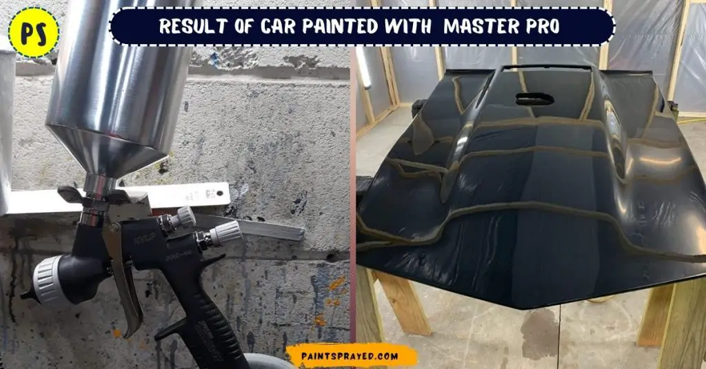 car bonnet painted with Master pro 44 series spray gun