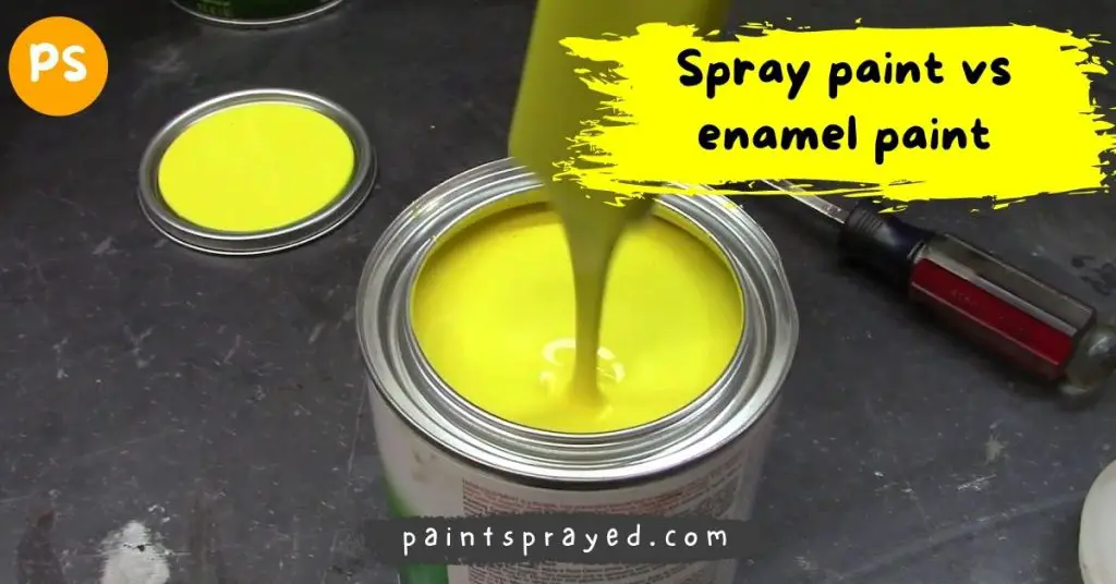 spray paint vs enamel
