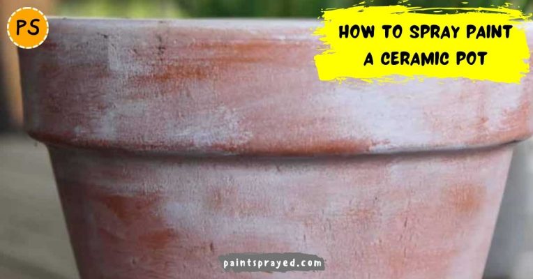 How to spray paint a ceramic pot