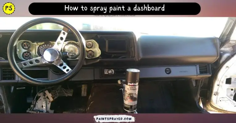 How to spray paint a dashboard