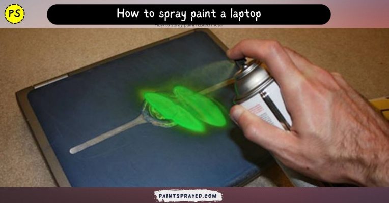 How to spray paint a laptop