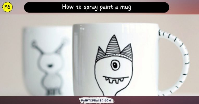 How to spray paint a mug