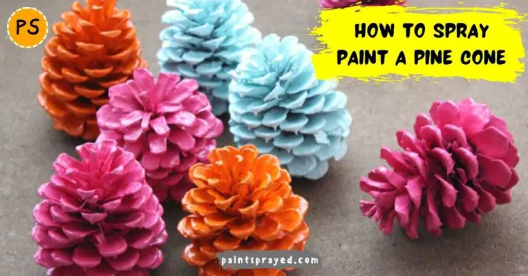 How to spray paint a pine cone