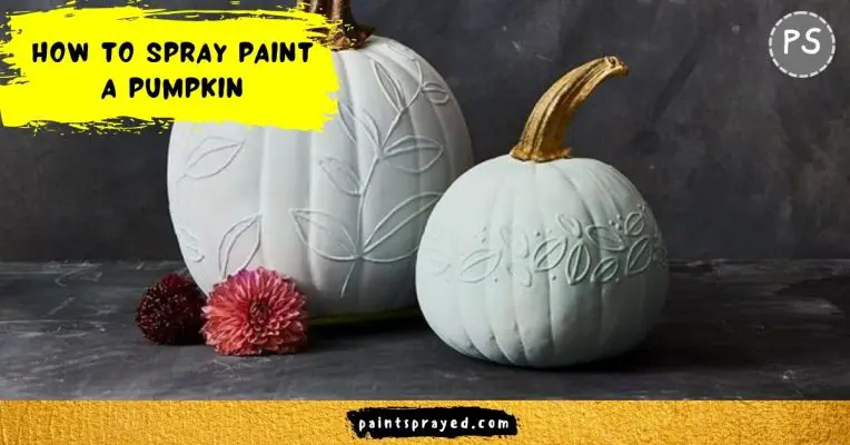 How to spray paint a pumpkin