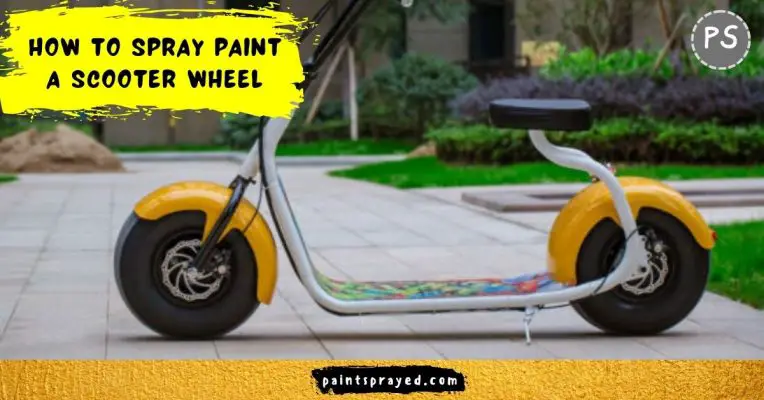 How to spray paint a scooter wheel