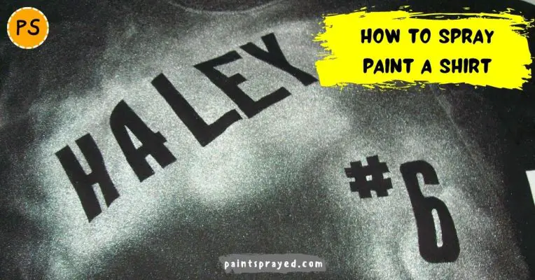 How to spray paint a shirt