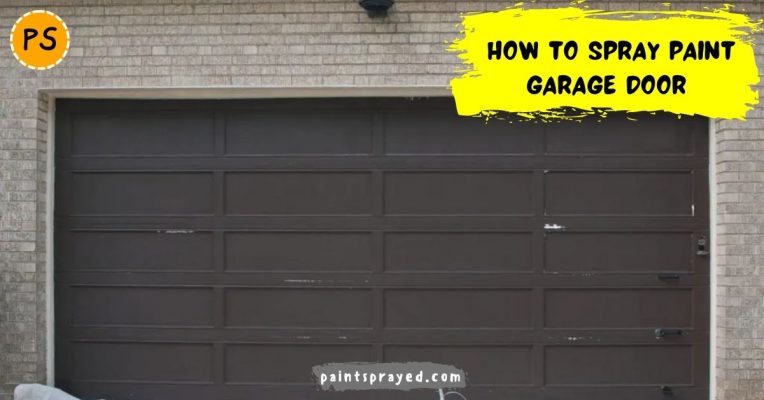 How to spray paint garage door (1)