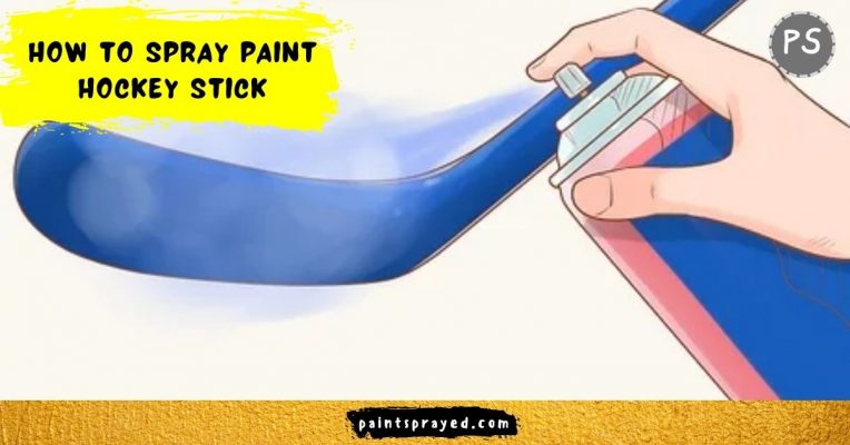 How to spray paint hockey stick - Paint sprayed