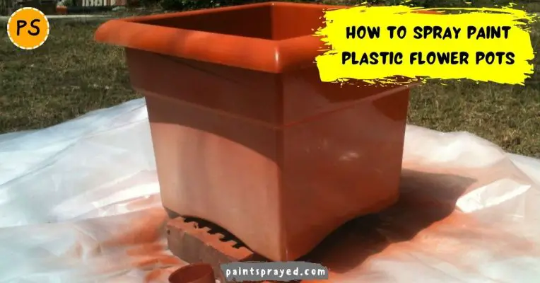 How to spray paint plastic flower pots 