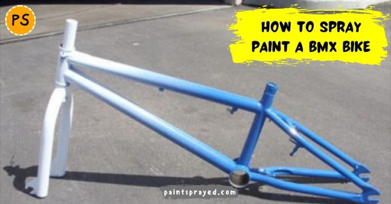 Spray paint a bmx bike
