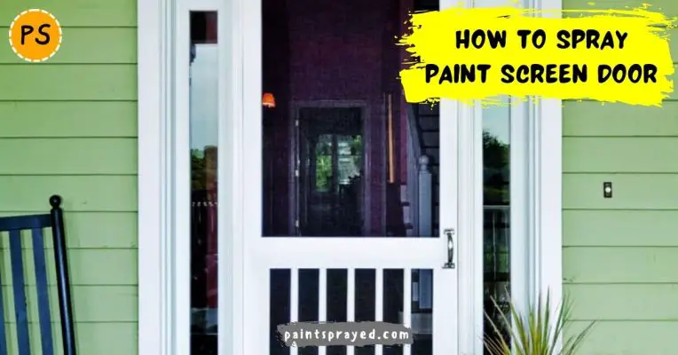 spray paint screen doors