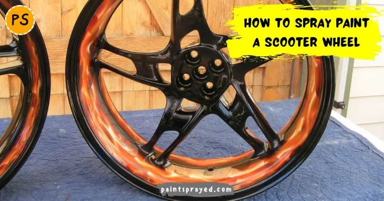 how to spray paint a scooter wheel