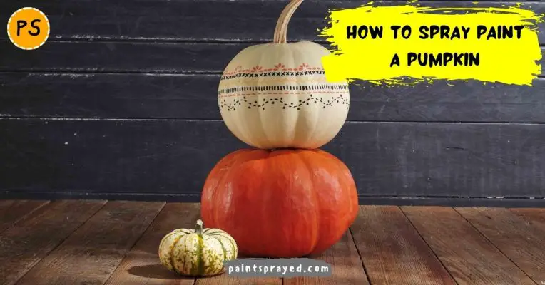 how to spray paint a pumpkin