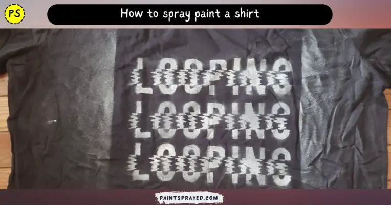 spray paint a shirt 