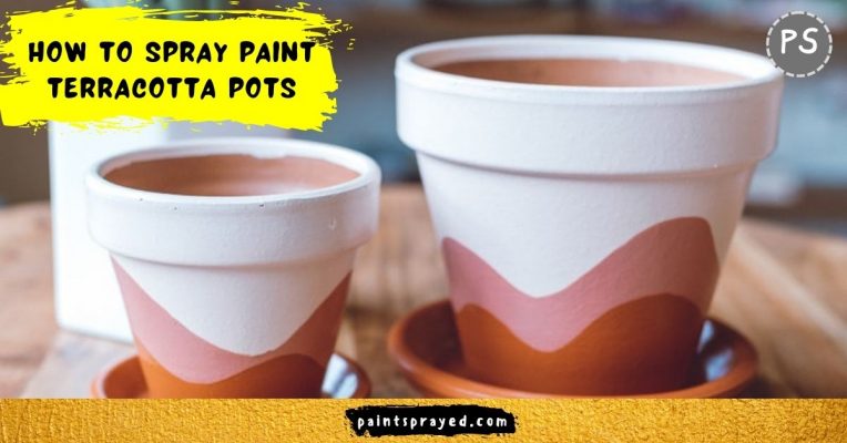 How to spray paint terracotta pots