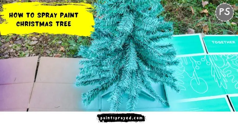 How to spray paint Christmas tree