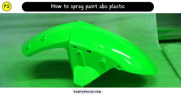 How to spray paint abs plastic