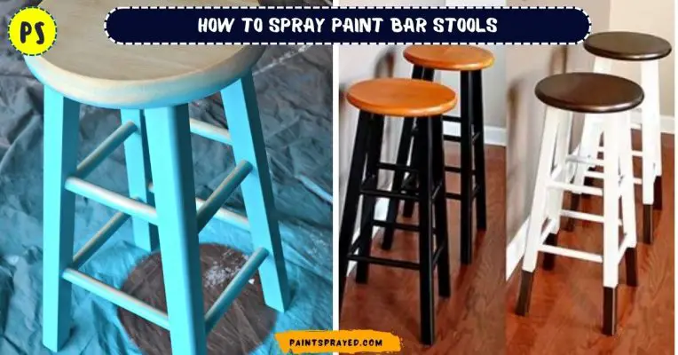 Spray paint bar stools
