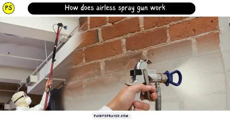 AIrless sprayer working