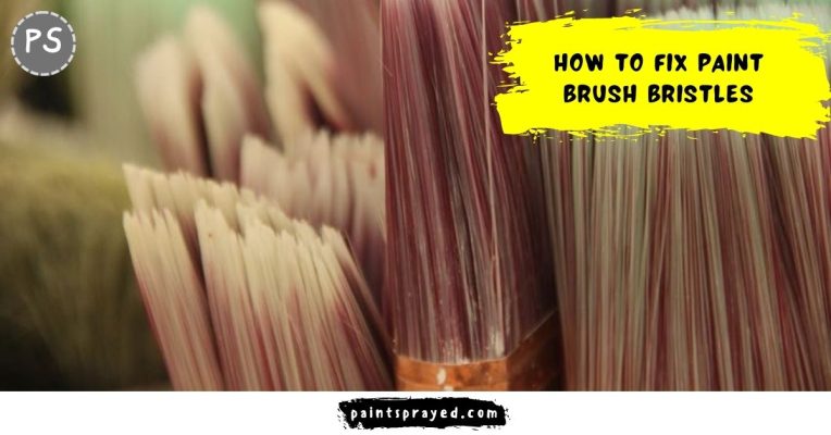 Fix paint brush bristles