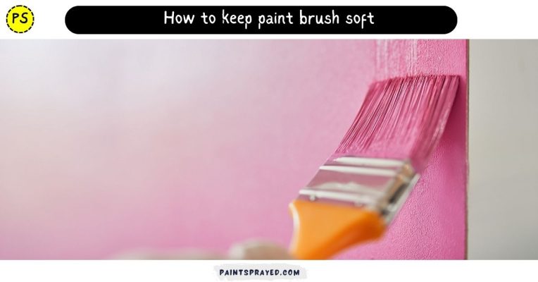 Keep paint brush soft
