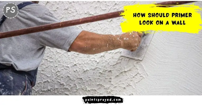 Primer look on a wall