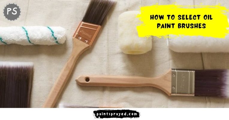 Select oil paint brushes