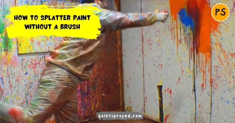 Splatter paint without a brush