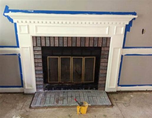 Heat-resistant paint for fireplaces 